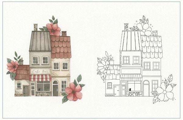Produktbild: Aquarell Motive. Vorlagenmappe