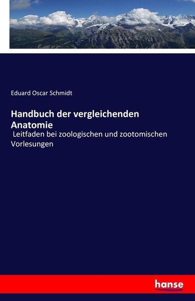 Produktbild: Handbuch der vergleichenden Anatomie
