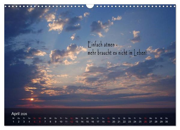 Produktbild: wundersch&ouml;ne Lichtmomente (Wandkalender 2026 DIN A3 quer), CALVENDO Monatskalender