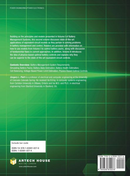 Produktbild: Battery Management Systems, Volume II