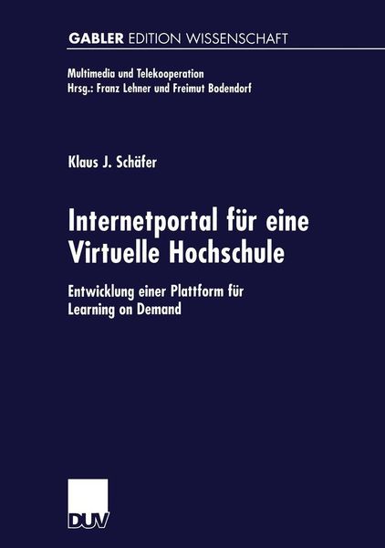 Produktbild: Internetportal f&uuml;r eine Virtuelle Hochschule