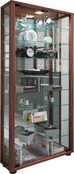 Produktbild: Glas Stand Vitrine Sammelvitrine Lumo Maxi Spiegel
