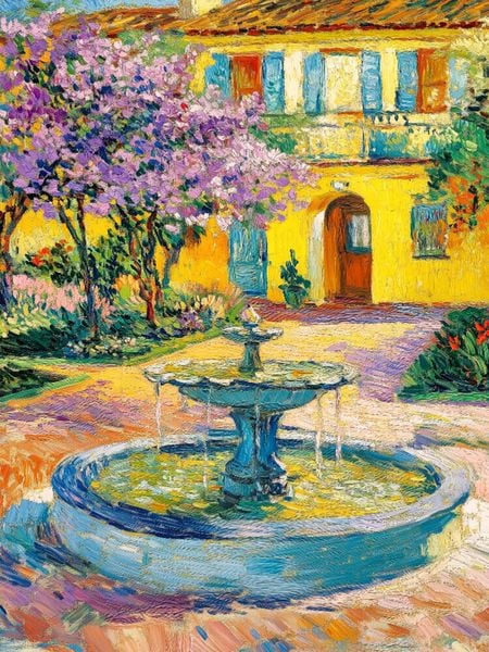 Produktbild: CALVENDO Puzzle Brunnen im Hof | 1000 Teile Lege-Gr&ouml;&szlig;e 64x48cm Foto-Puzzle f&uuml;r gl&uuml;ckliche Stunden