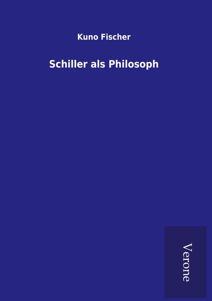 Produktbild: Schiller als Philosoph