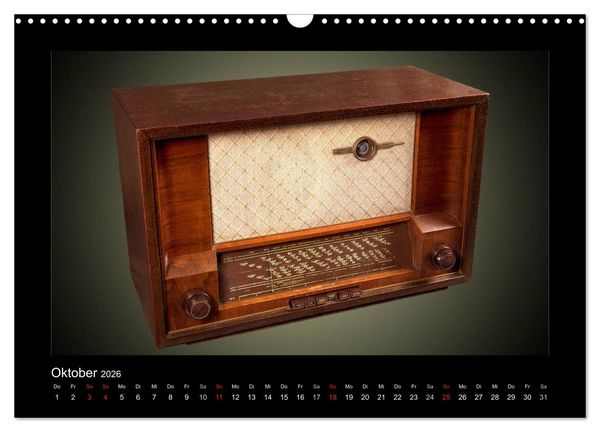 Produktbild: Dampfradios - Antike Radios mit Patina (Wandkalender 2026 DIN A3 quer), CALVENDO Monatskalender