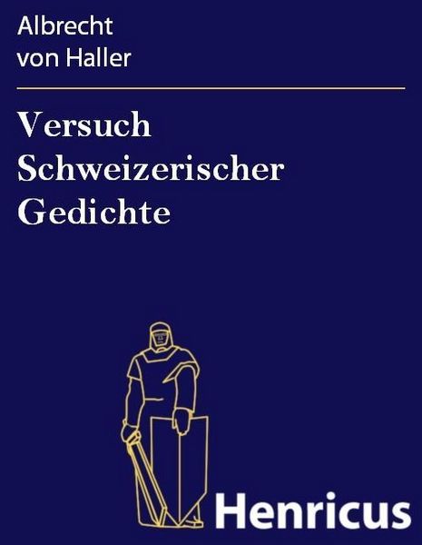 Produktbild: Versuch Schweizerischer Gedichte