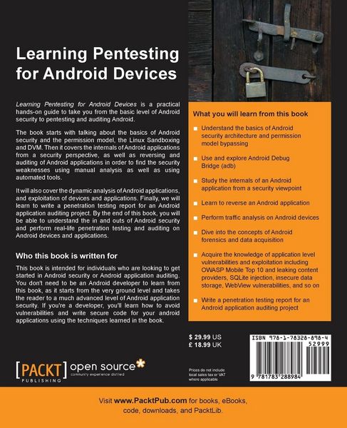 Produktbild: Learning Pentesting for Android
