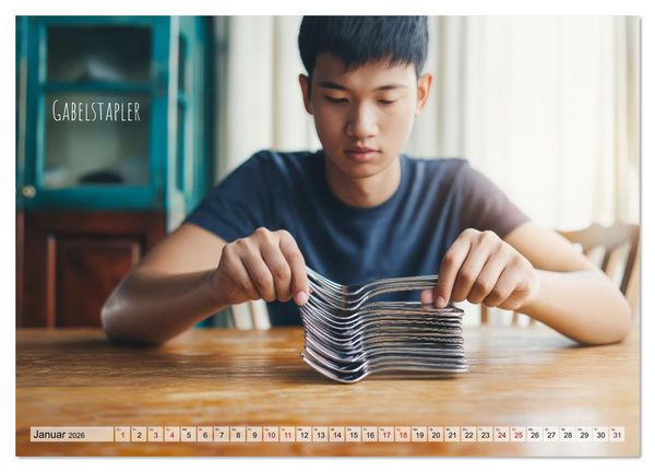 Produktbild: Coole Berufe (Wandkalender 2026 DIN A2 quer), CALVENDO Monatskalender