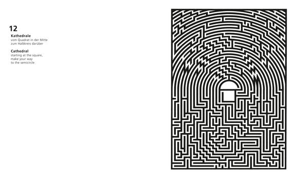 Produktbild: Meisterhafte Labyrinthe. 80 handgezeichnete Irrg&auml;rten zum Nachzeichnen und Ausmalen