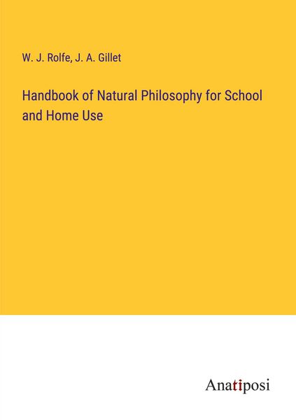 Produktbild: Handbook of Natural Philosophy for School and Home Use