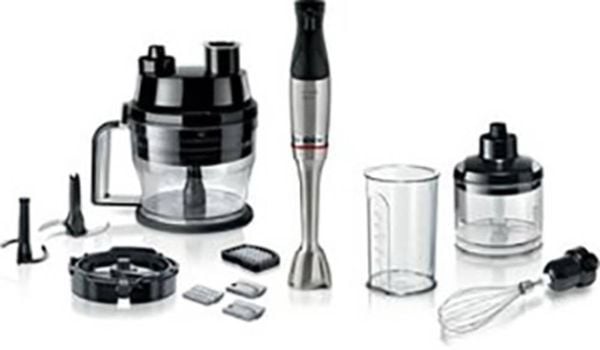 Bosch Haushalt ErgoMaster Serie 6 Stabmixer 1200 W mit Messbecher, mit Mixbecher, Multifunktion, Schneebesenaufsatz, BPA