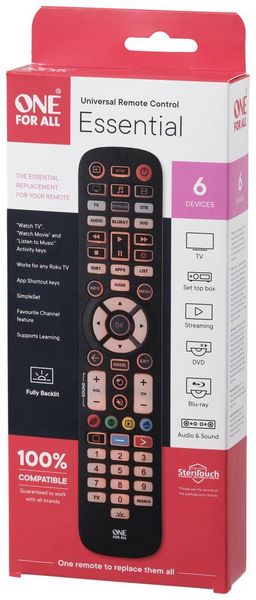 Produktbild: One For All URC 3661 Universal Fernbedienung Schwarz