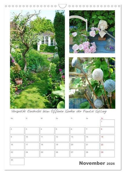 Produktbild: G&auml;rten in Schweden (Wandkalender 2026 DIN A3 hoch), CALVENDO Monatskalender