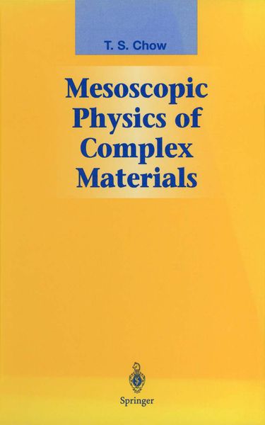 Produktbild: Mesoscopic Physics of Complex Materials