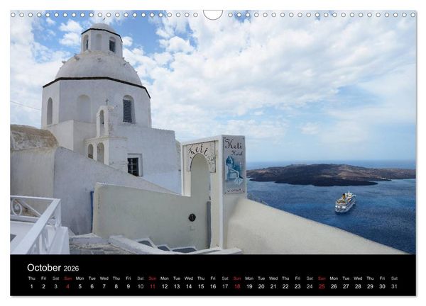 Produktbild: Churches and monasteries in Greece (Wall Calendar 2026 DIN A3 landscape), CALVENDO 12 Month Wall Calendar