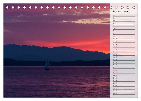 Produktbild: Eine Reise nach Seattle (Tischkalender 2026 DIN A5 quer), CALVENDO Monatskalender