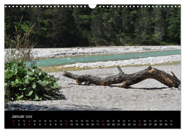 Produktbild: Die Isar - Von Scharnitz bis M&uuml;nchen (Wandkalender 2026 DIN A3 quer), CALVENDO Monatskalender