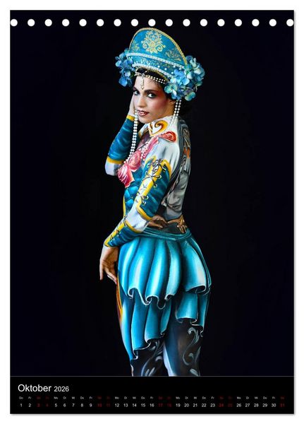 Produktbild: World Bodypainting Festival #21 (Tischkalender 2026 DIN A5 hoch), CALVENDO Monatskalender