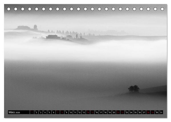Produktbild: Toscana - monocromatico (Tischkalender 2026 DIN A5 quer), CALVENDO Monatskalender