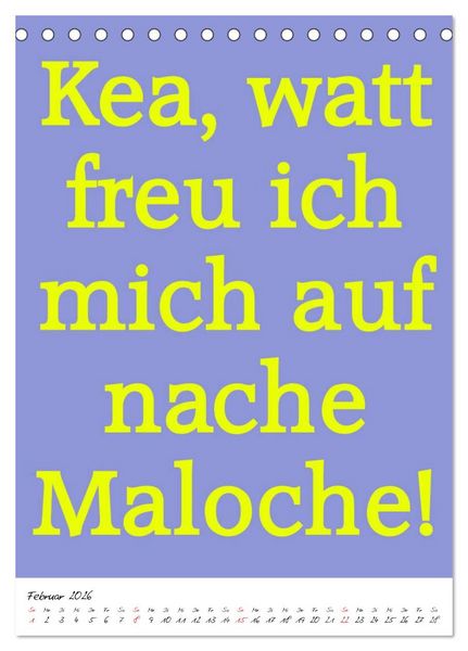 Produktbild: Spr&uuml;che aus&acute;m Pott (Tischkalender 2026 DIN A5 hoch), CALVENDO Monatskalender