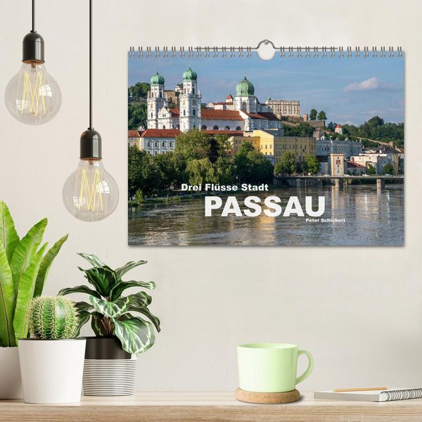 Produktbild: Drei Fl&uuml;sse Stadt Passau (Wandkalender 2026 DIN A4 quer), CALVENDO Monatskalender