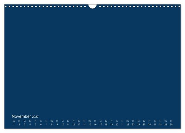 Produktbild: Bastelkalender - Dunkelblau (Wandkalender 2027 DIN A3 quer), CALVENDO Monatskalender