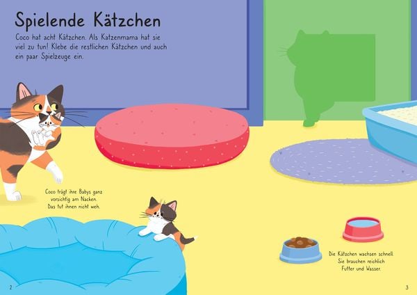 Mein Immer-wieder-Stickerbuch: Meine liebsten Katzen