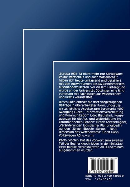 Produktbild: Europ&auml;ische Wirtschaft der 90er Jahre