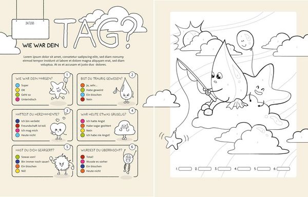 Produktbild: Little Hearts - Big Feelings - Mein Gef&uuml;hle-Malbuch