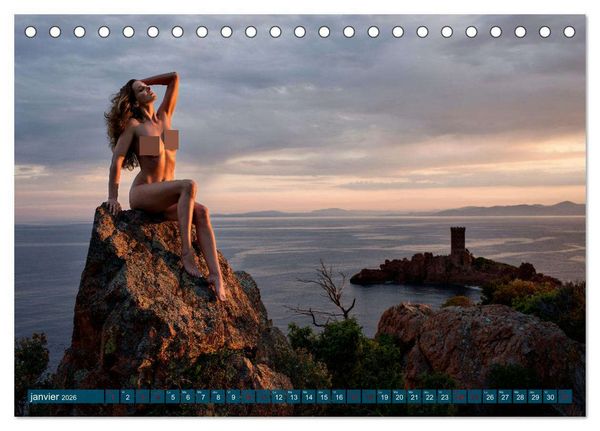 Produktbild: Passion du nu artistique (Calendrier de bureau 2026 DIN A5 vertical), CALVENDO calendrier mensuel