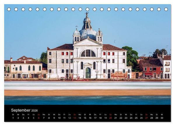Produktbild: Venedig - Facetten einer Lagunenstadt (Tischkalender 2026 DIN A5 quer), CALVENDO Monatskalender