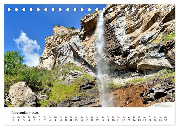 Produktbild: Franz&ouml;sische Alpen - Route des Grandes Alpes (Tischkalender 2026 DIN A5 quer), CALVENDO Monatskalender