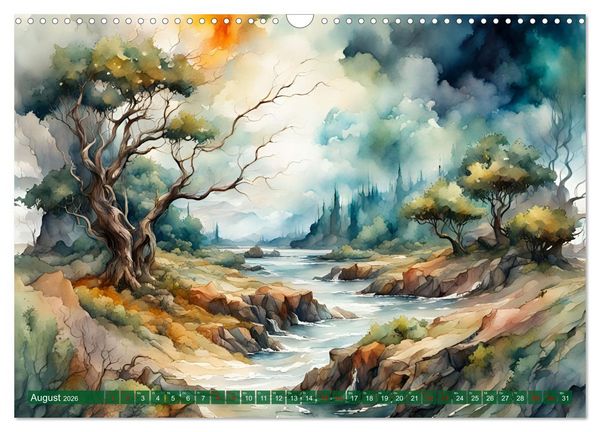 Produktbild: Landschaften Von Fr&uuml;hling bis Winter (Wandkalender 2026 DIN A3 quer), CALVENDO Monatskalender