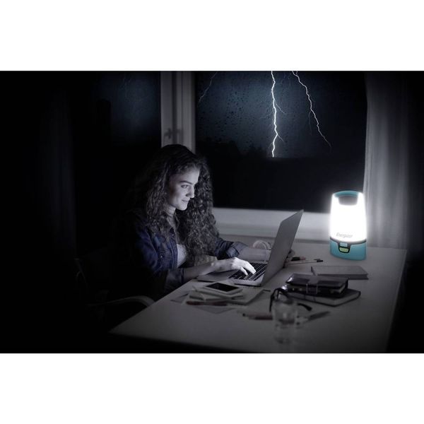 Produktbild: Energizer E304157500 Hybrid Powered LED Camping-Laterne 1250 lm akkubetrieben, batteriebetrieben T&uuml;rkis, Schwarz