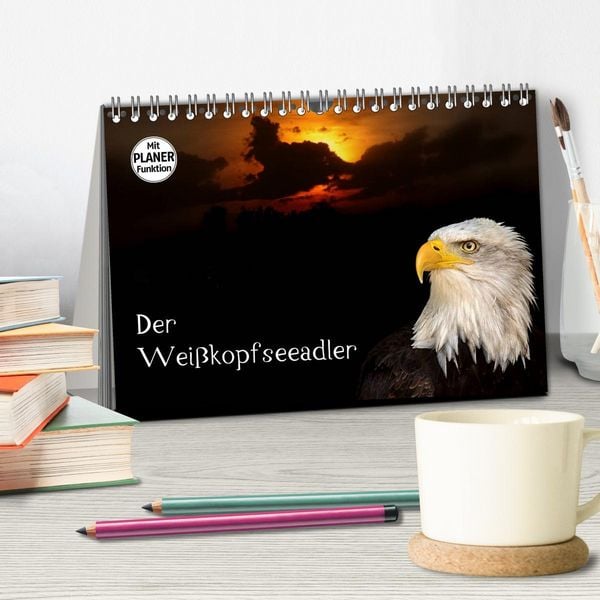 Produktbild: Der Wei&szlig;kopfseeadler (Tischkalender 2026 DIN A5 quer), CALVENDO Monatskalender