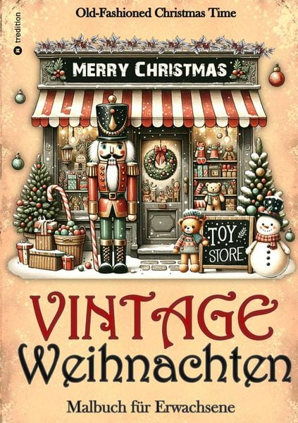 Produktbild: Malbuch Weihnachten - Malbuch f&uuml;r Erwachsene Vintage Weihnachten Malbuch