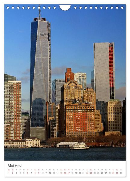 Produktbild: New York - sehenswertes Manhattan bei Tag und Nacht (Wandkalender 2027 DIN A4 hoch), CALVENDO Monatskalender