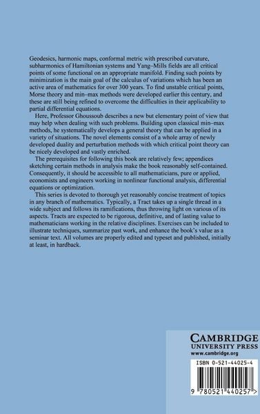 Produktbild: Duality and Perturbation Methods in Critical Point Theory