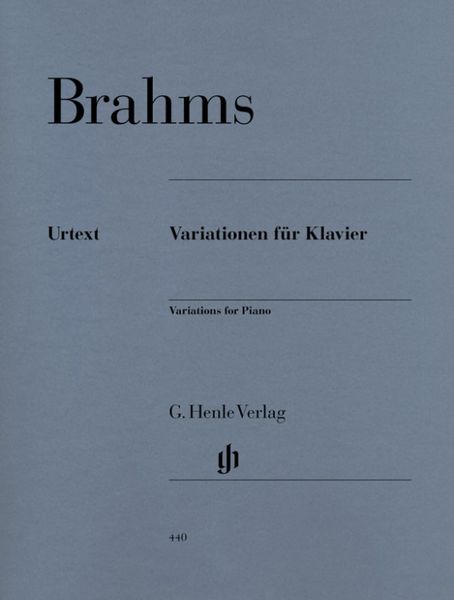 Produktbild: Johannes Brahms - Variationen f&uuml;r Klavier