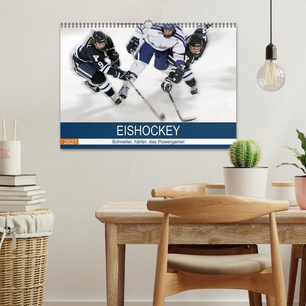 Produktbild: Eishockey! Schneller, h&auml;rter, das Powergame! (Wandkalender 2027 DIN A3 quer), CALVENDO Monatskalender