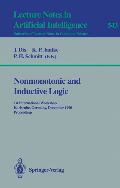 Produktbild: Nonmonotonic and Inductive Logic