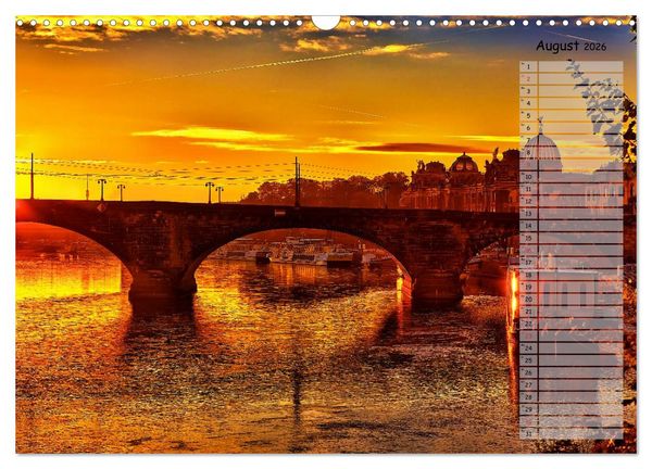 Produktbild: Dresden 2026 / Geburtstagskalender (Wandkalender 2026 DIN A3 quer), CALVENDO Monatskalender