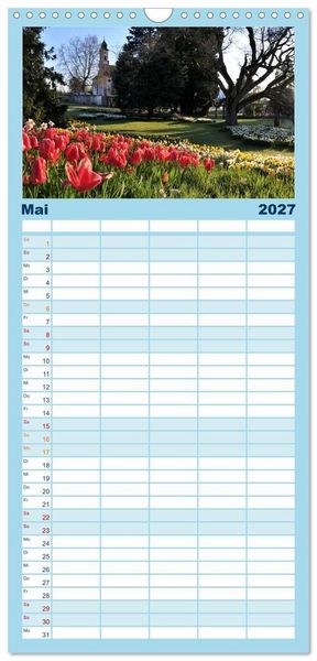 Produktbild: Familienplaner 2027 - Zauberhafter Westlicher Bodensee mit 5 Spalten (Wandkalender, 21 x 45 cm) CALVENDO