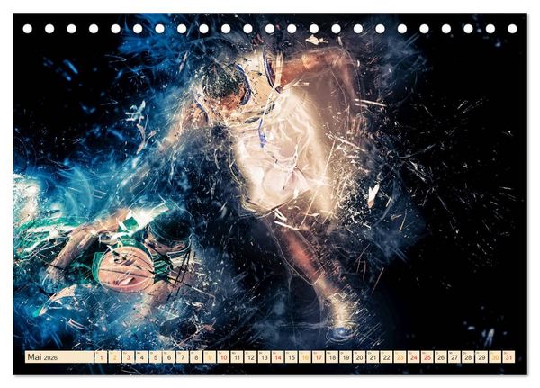 Produktbild: Basketball extrem (Tischkalender 2026 DIN A5 quer), CALVENDO Monatskalender