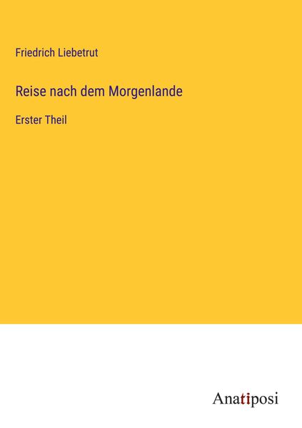 Produktbild: Reise nach dem Morgenlande