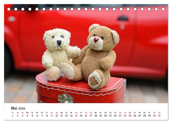 Produktbild: Allerliebste Teddyb&auml;ren (Tischkalender 2026 DIN A5 quer), CALVENDO Monatskalender