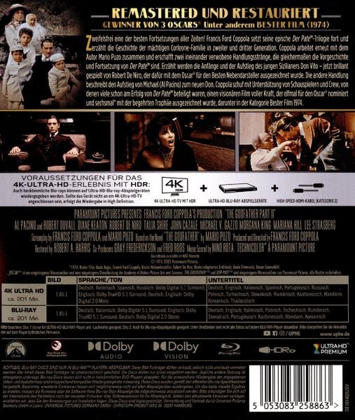Produktbild: Der Pate II (+ Blu-ray)