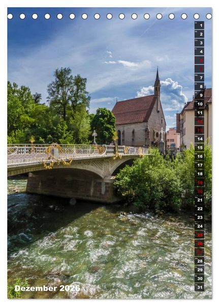 Produktbild: Stadtherz MERAN (Tischkalender 2026 DIN A5 hoch), CALVENDO Monatskalender