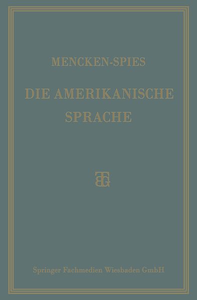 Produktbild: Die Amerikanische Sprache