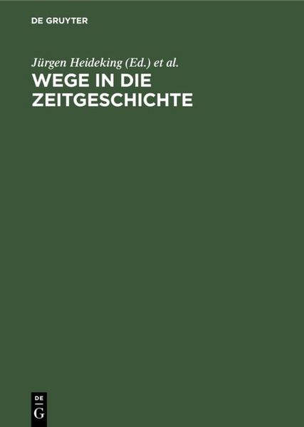 Produktbild: Wege in die Zeitgeschichte